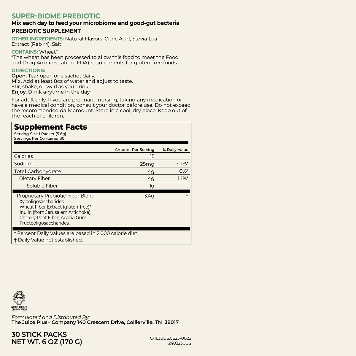 Super-Biome Probiotic + Prebiotic
