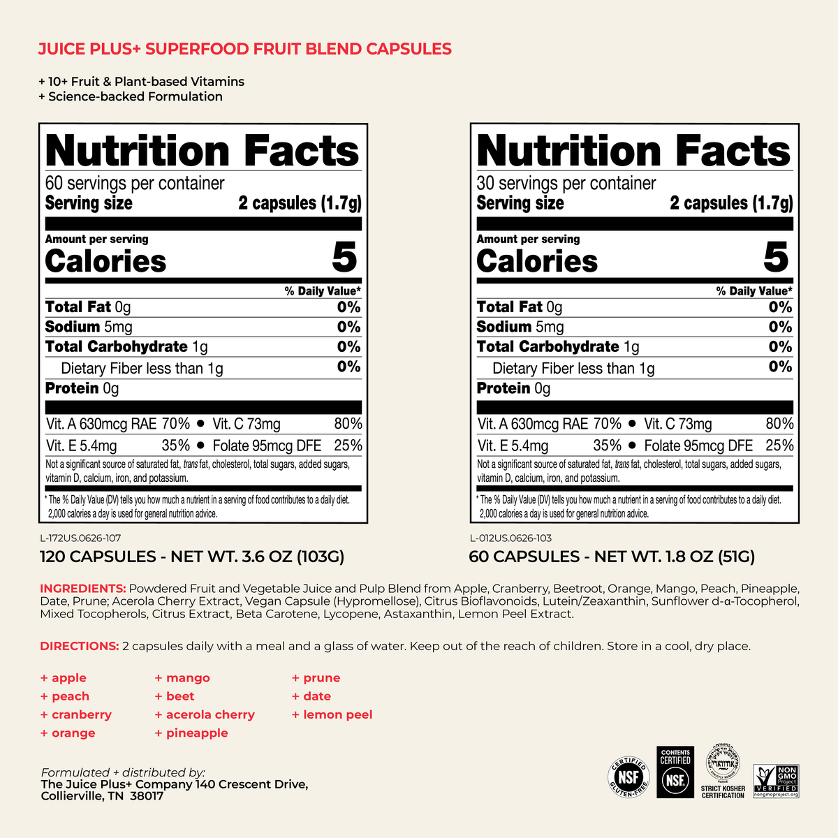 Fruit & Vegetable Blend Capsules