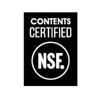 Certified for quality and safety by NSF